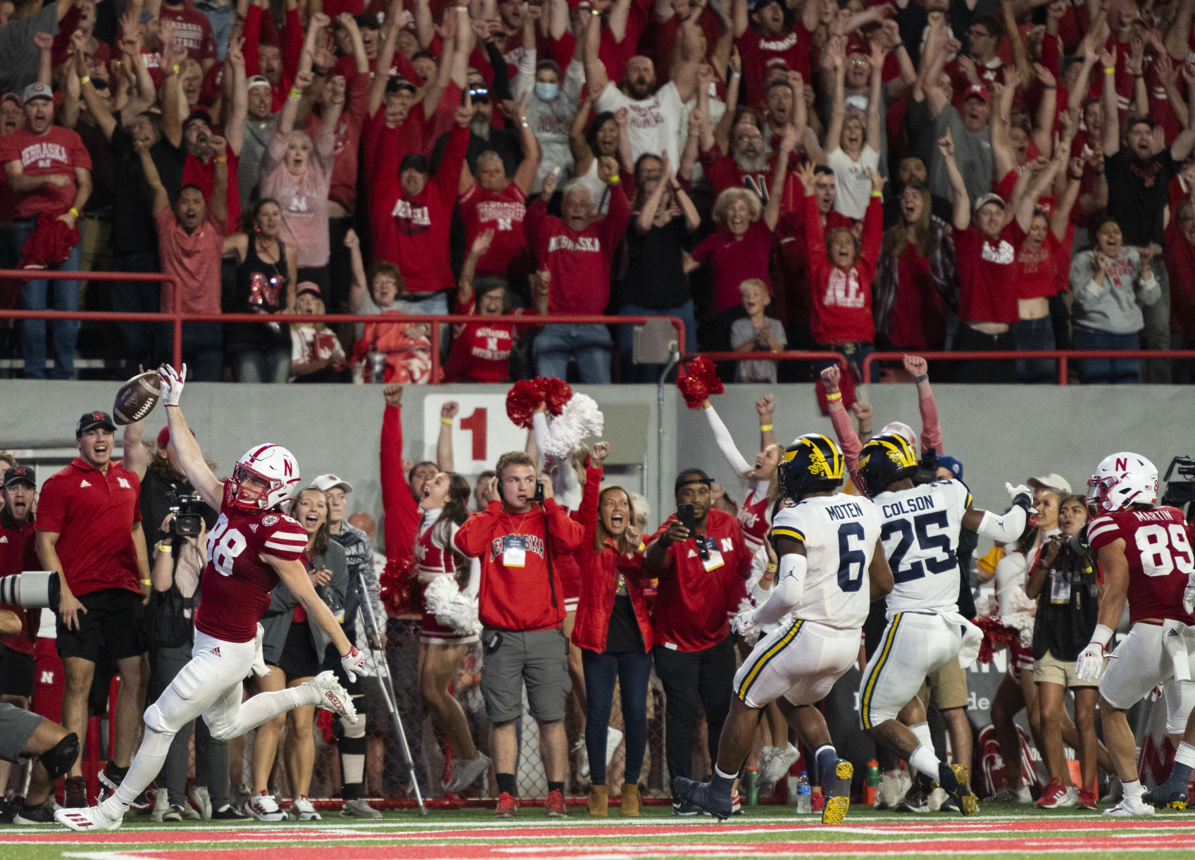 Michigan vs. Nebraska, 10.9